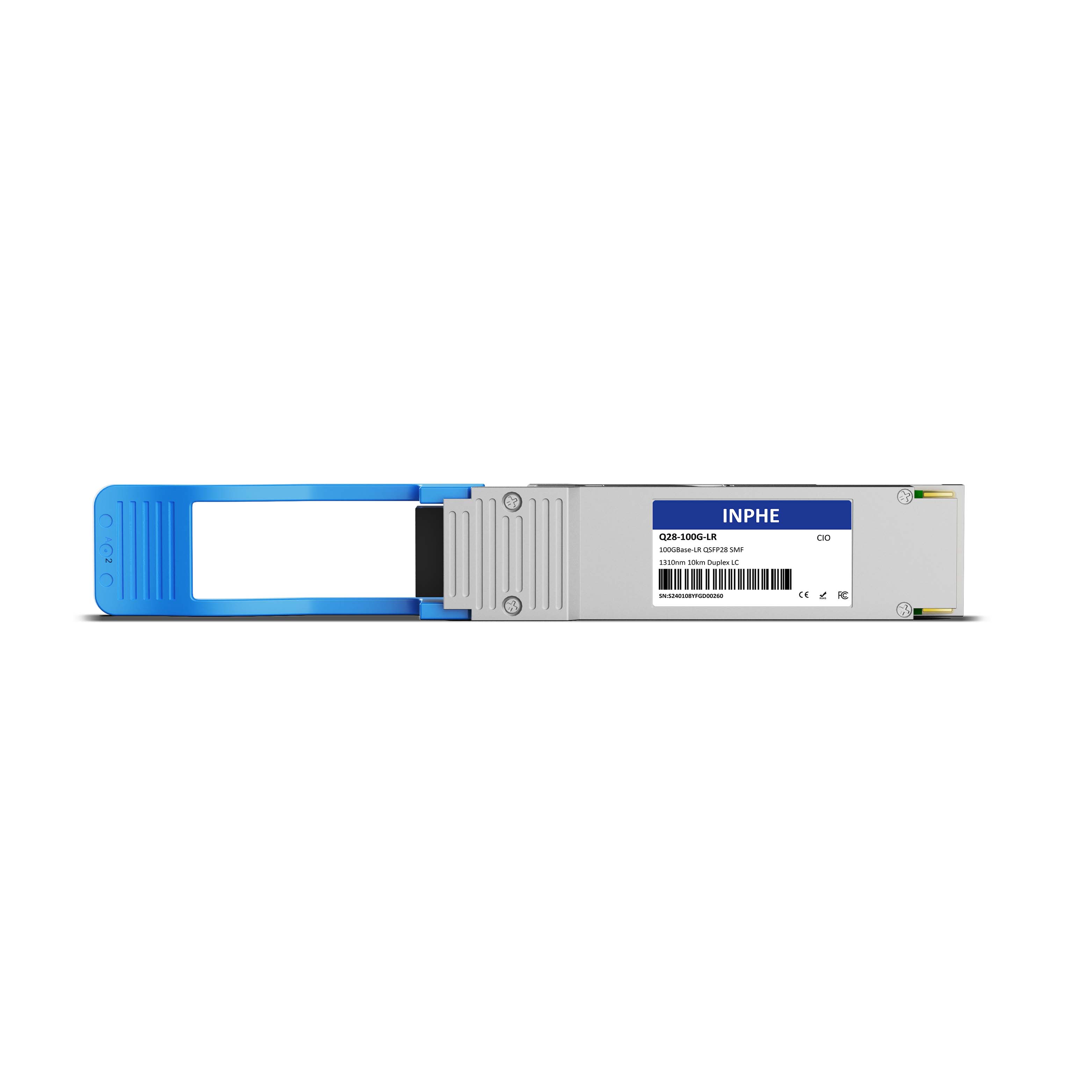 Cisco Compatible QSFP28 100G BiDi 1304.58nm-Tx/1309.14nm-Rx 30km SMF Simplex LC DDM/DOM Optics Transceiver