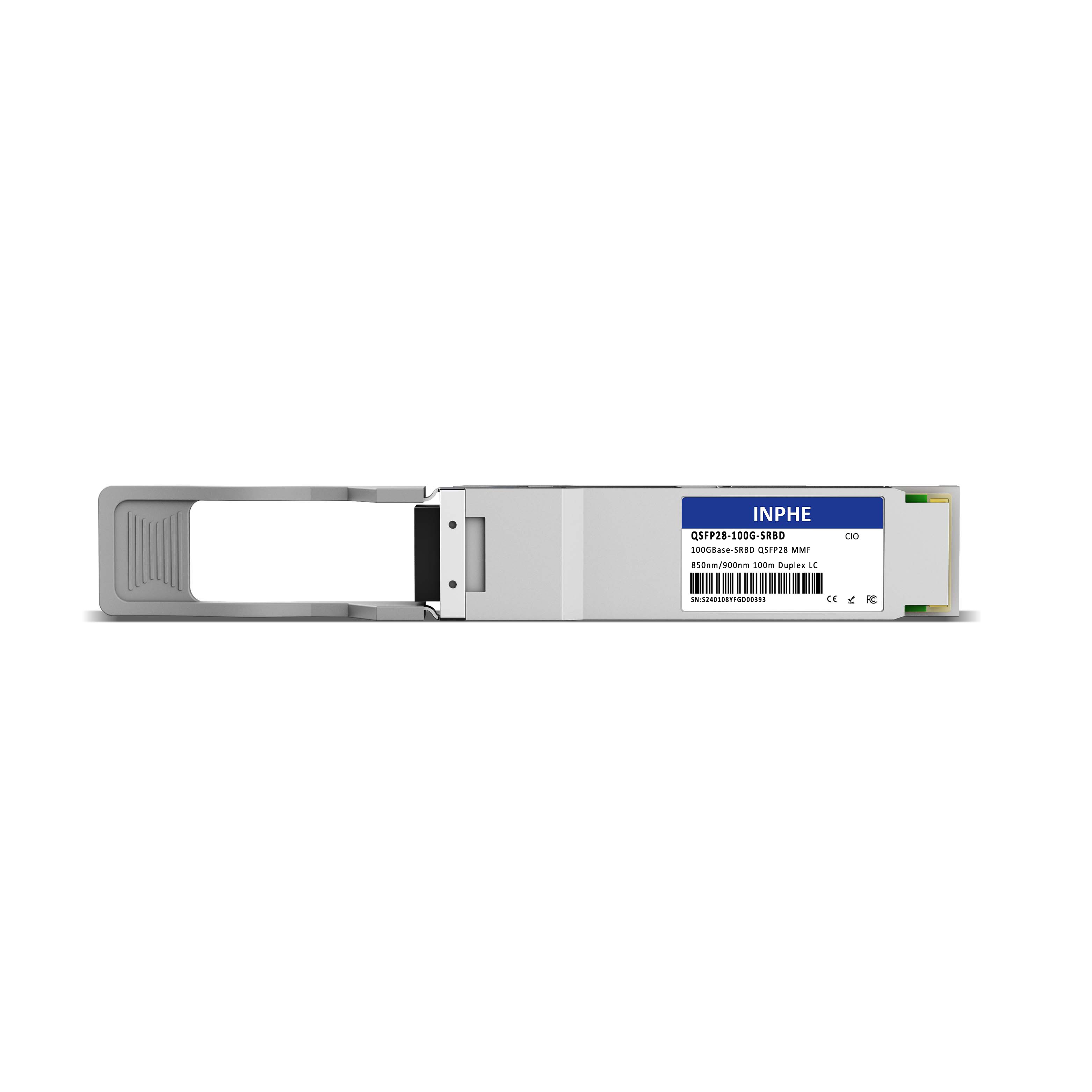 Cisco QSFP-100-SRBD Compatible QSFP28 100G SWDM4 100m MMF Duplex LC DDM/DOM Optics Transceiver, Only Support 100G