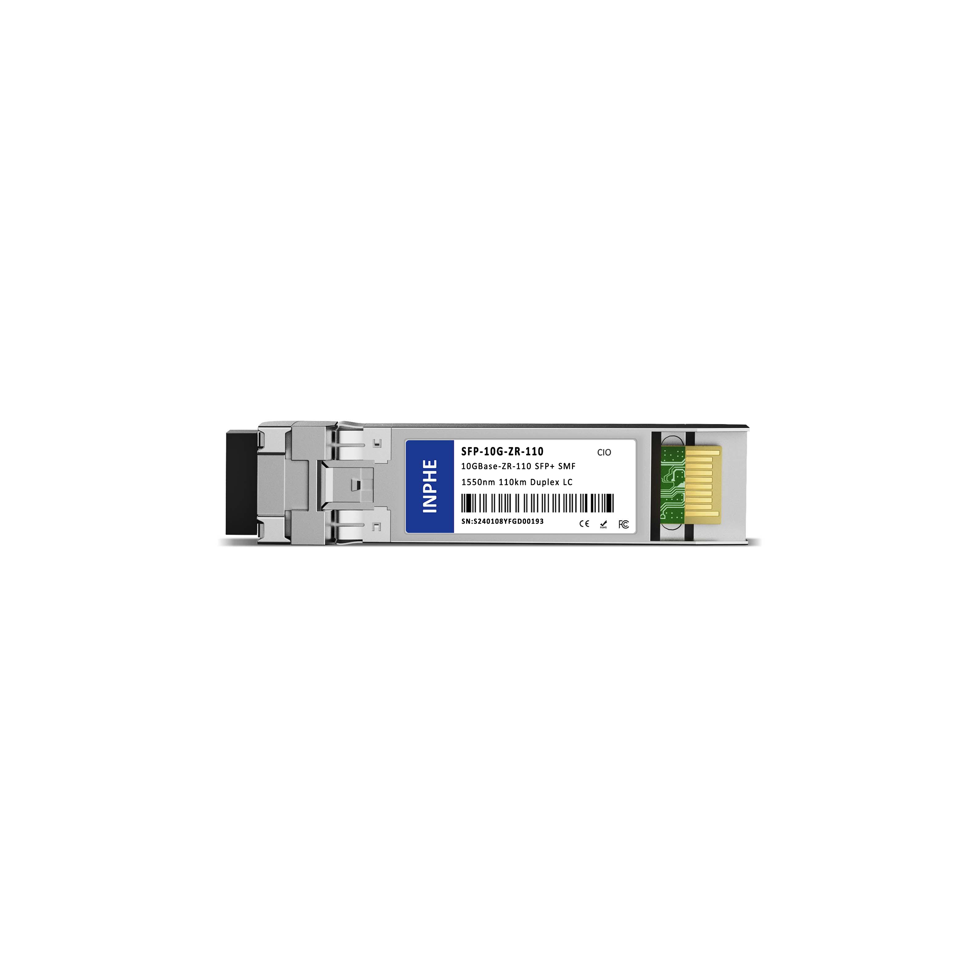 Cisco SFP-10G-ZR-S Compatible SFP+ 10G ZR 1550nm 110km SMF Duplex LC DDM/DOM Optics Transceiver