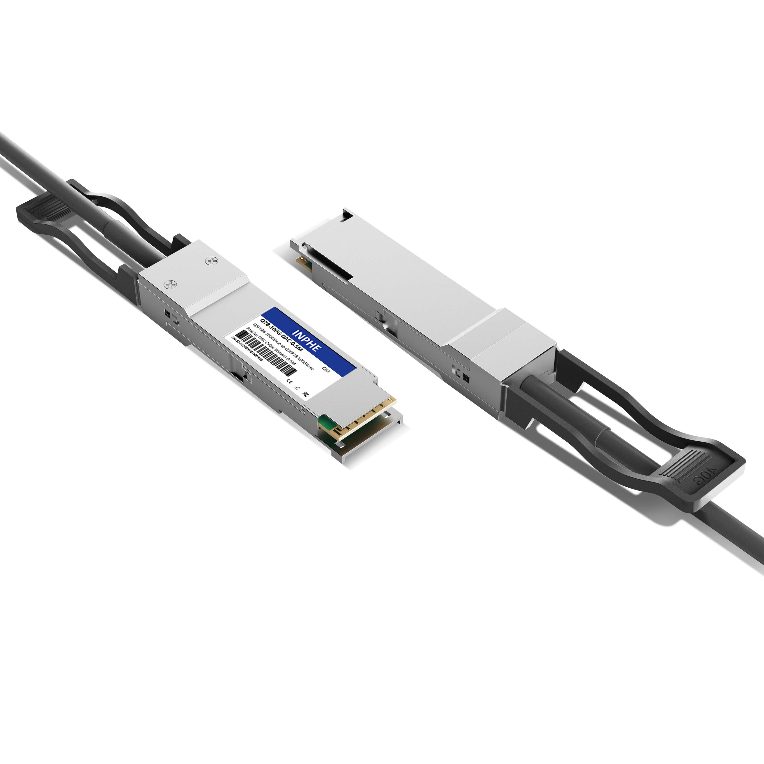 0.5m 2ft Cisco QSFP-100G-CU0.5M Compatible QSFP28 100GBASE to QSFP28 100GBASE Passive Direct Attach Copper Twinax Cable 30AWG