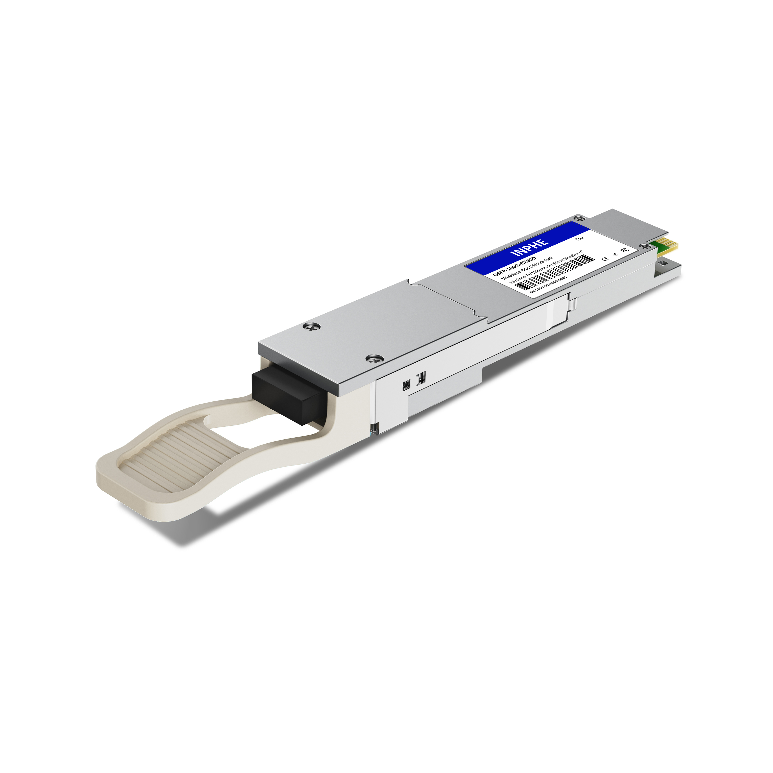 Cisco Compatible QSFP28 100G BiDi 1309.14nm-Tx/1273.55nm-Rx 80km SMF Simplex LC With Dual CDR DDM/DOM Optics Transceiver