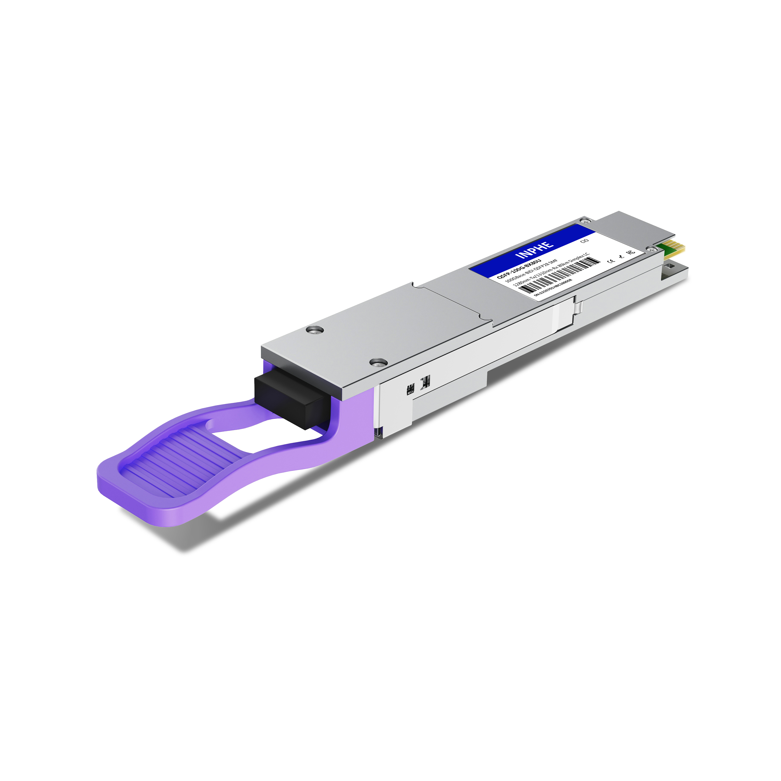 Juniper QSFP-100G-ZRBD-U Compatible QSFP28 100G BiDi 1273.55nm-Tx/1309.14nm-Rx  80km SMF Simplex LC With Dual CDR DDM/DOM Optics Transceiver