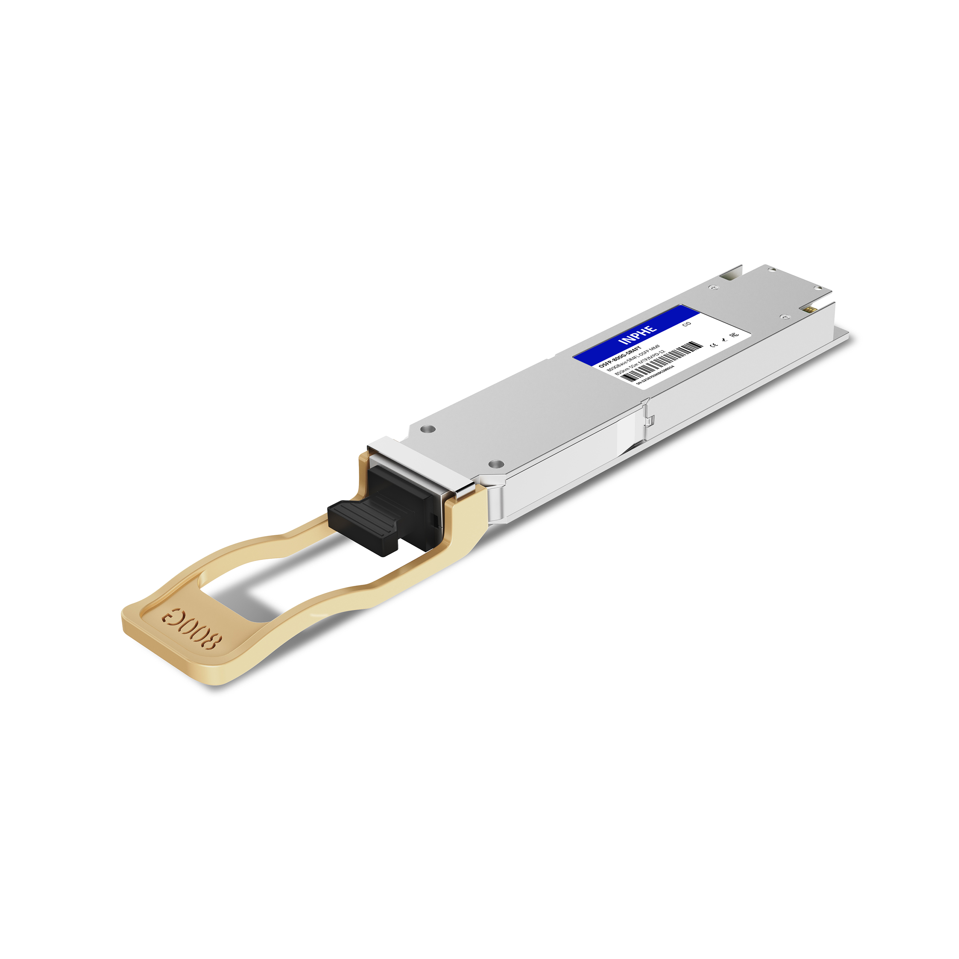 Cisco Compatible OSFP 800GBASE SR4(VR4) 850nm 50m MMF MPO/MTP-12 With Dual CDR DDM/DOM Optics Transceiver, Flat Top