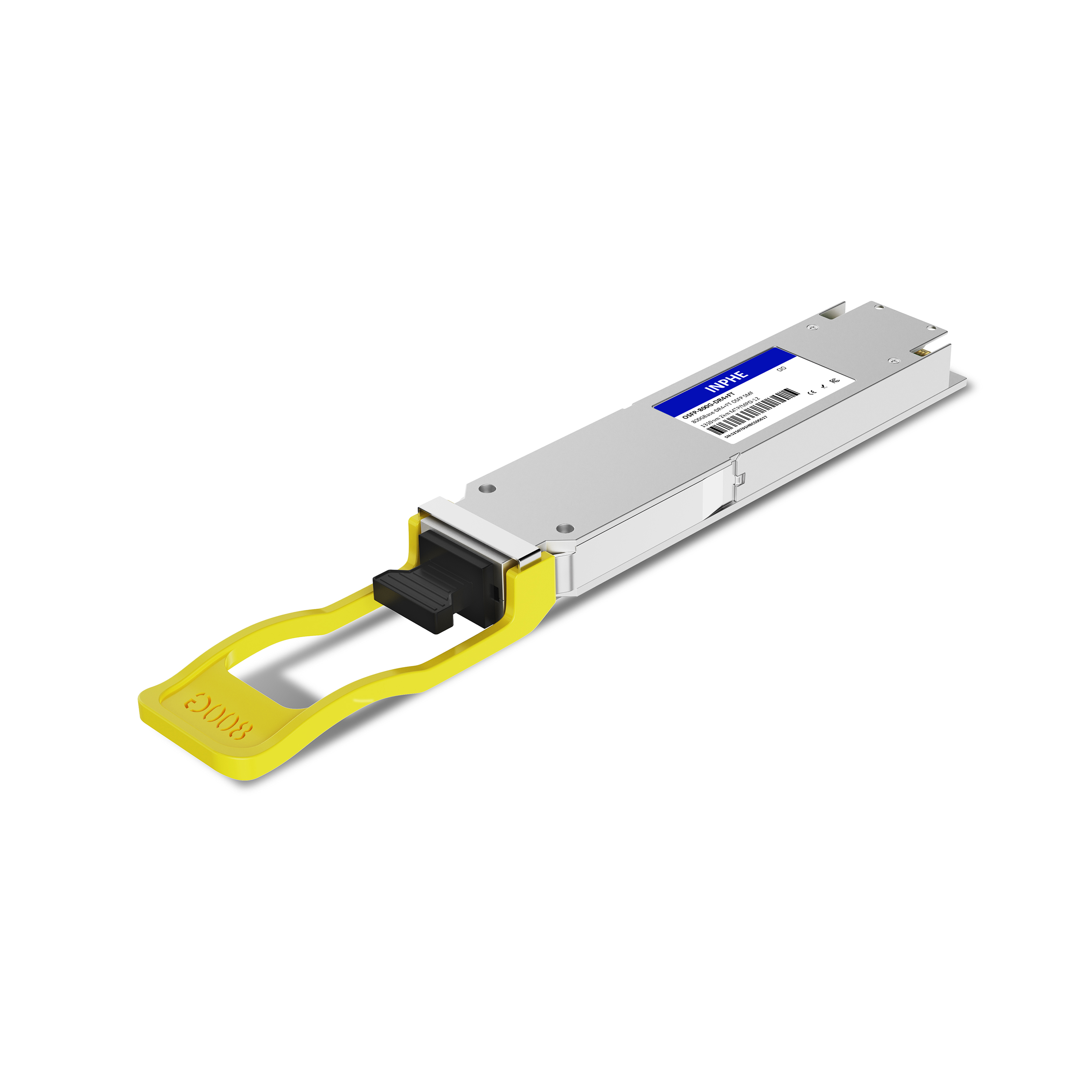 Cisco Compatible OSFP 800GBASE XDR4 1310nm 2km SMF MPO/MTP-12 With Dual CDR DDM/DOM Optics Transceiver, Flat Top