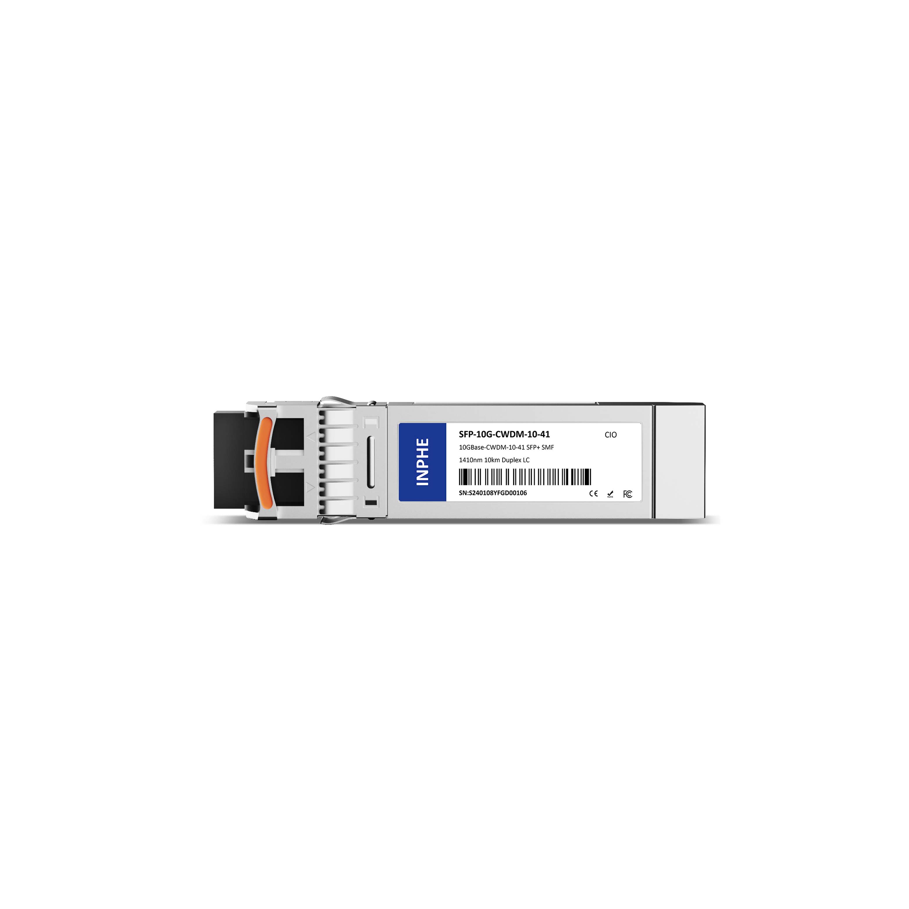Cisco CWDM-SFP10G-1410-10 Compatible SFP+ 10G CWDM 1410 10km SMF Duplex LC DDM/DOM Optics Transceiver
