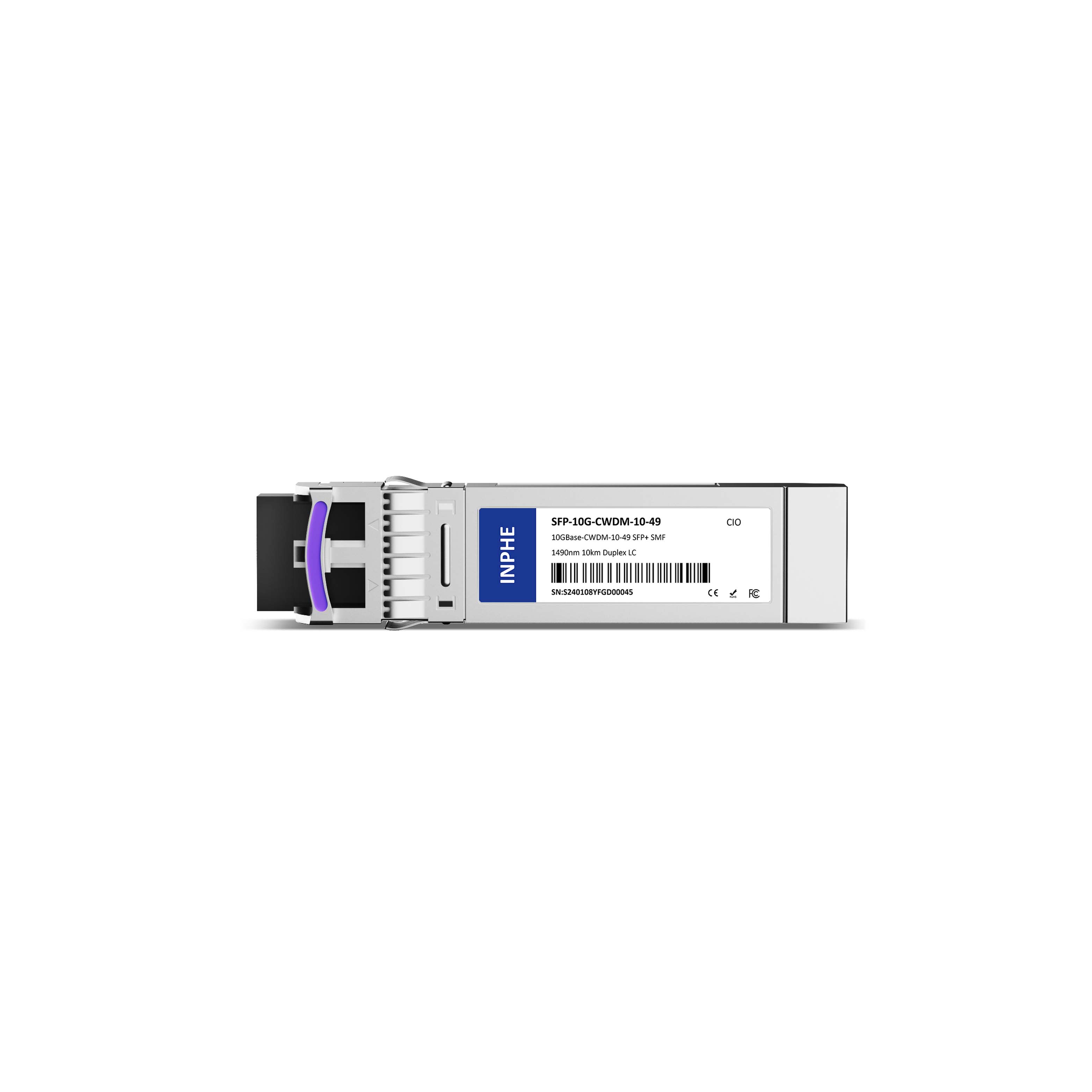 Cisco CWDM-SFP10G-1490-10 Compatible SFP+ 10G CWDM 1490 10km SMF Duplex LC DDM/DOM Optics Transceiver