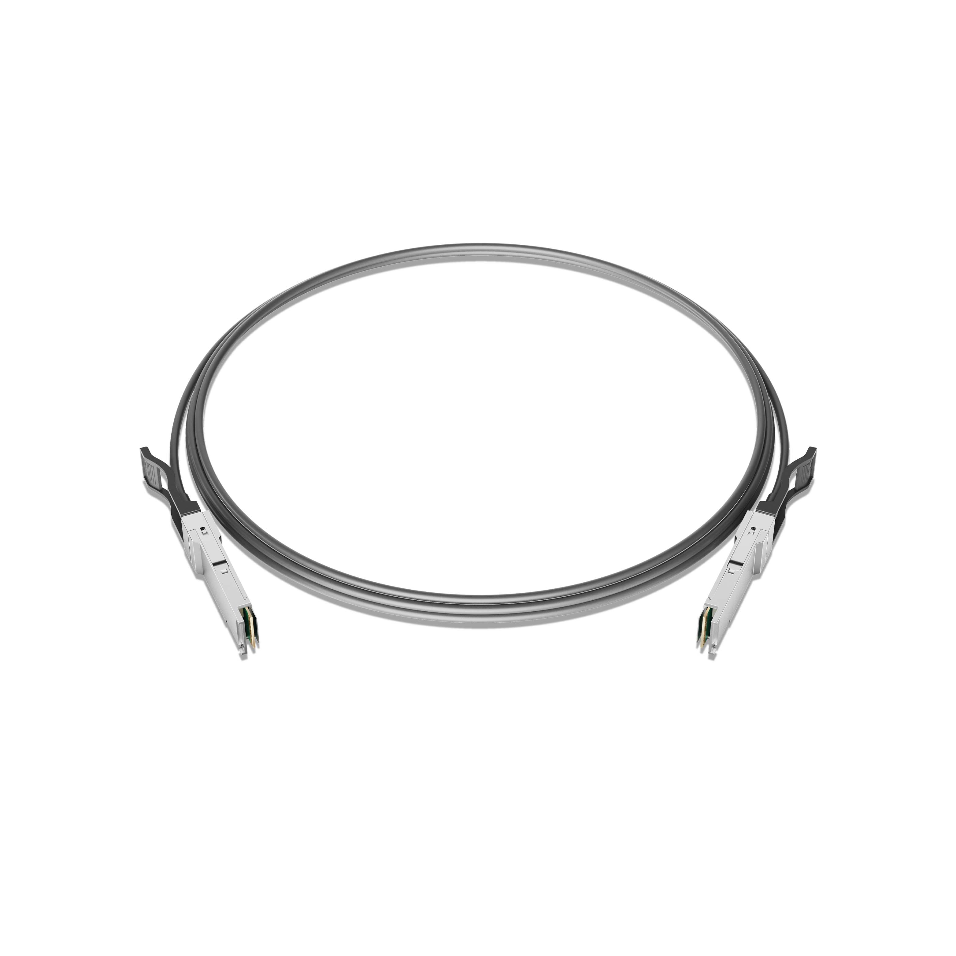 0.5m 2ft Cisco QDD-400-CU0.5M Compatible QSFPDD 400GBASE to QSFPDD 400GBASE Passive Direct Attach Copper Twinax Cable 30AWG