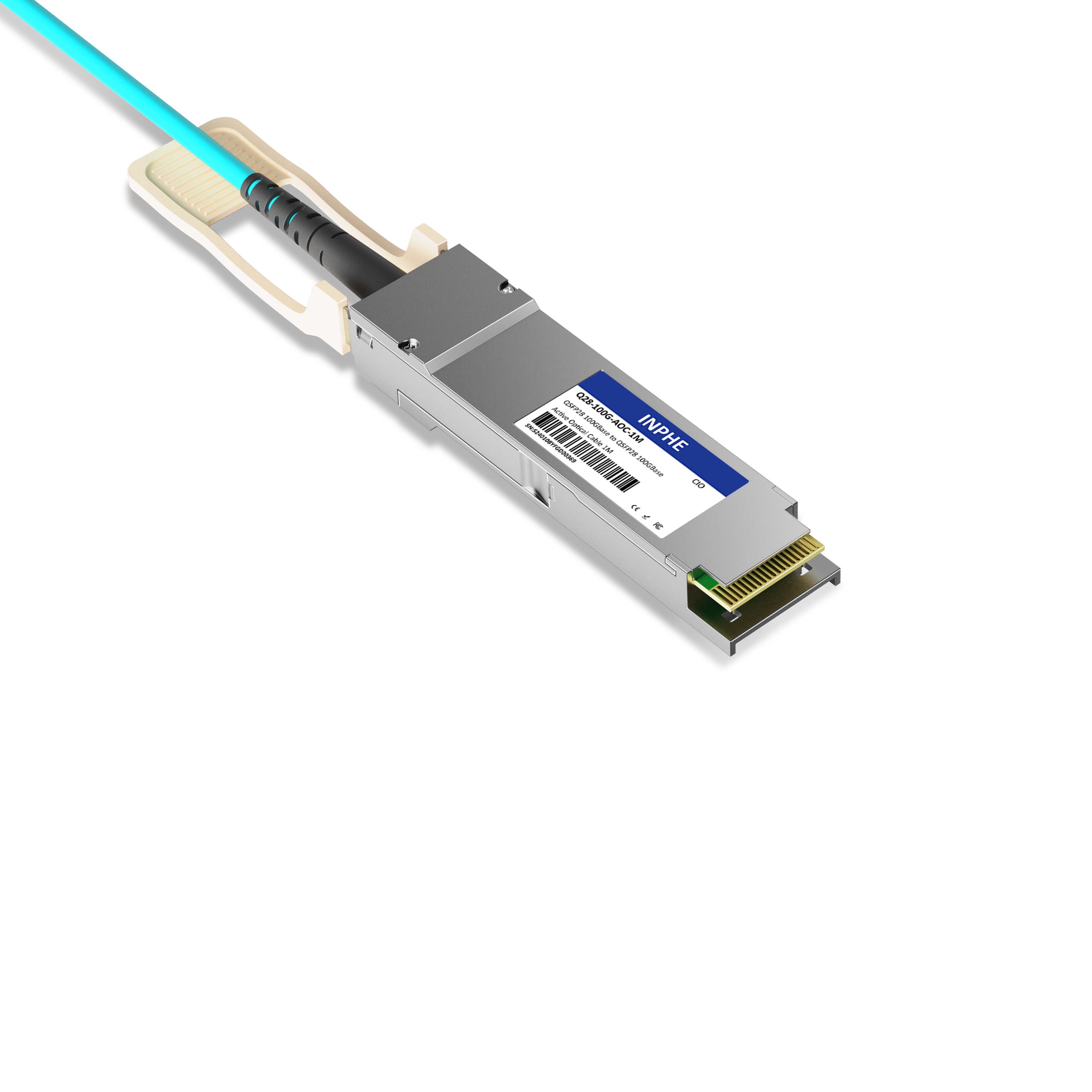 1m 3ft Cisco QDD-400-AOC1M Compatible QSFPDD 400GBASE to QSFPDD 400GBASE Active Optical Cable