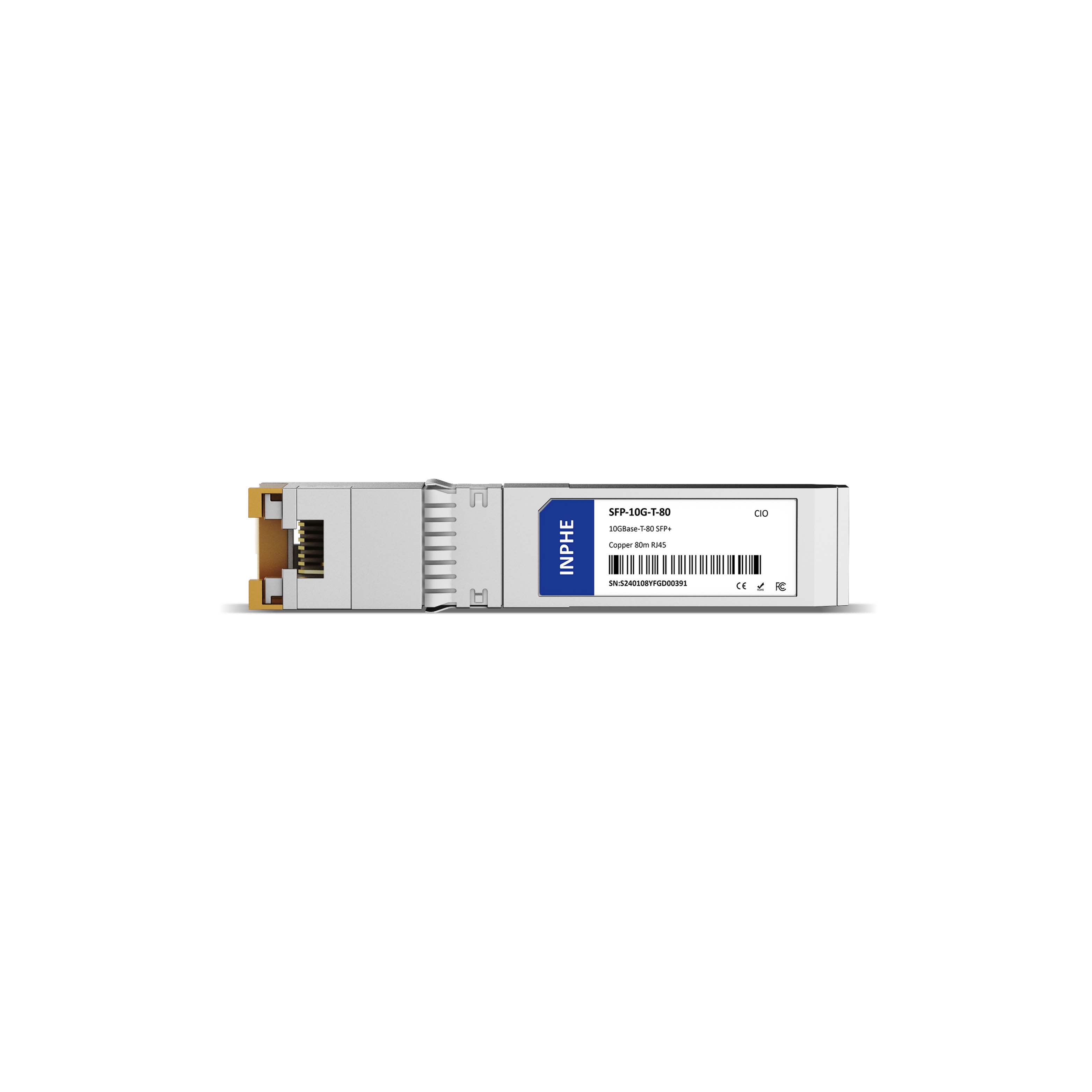 Cisco SFP-10G-T-X Compatible SFP+ 10GBase 80m RJ45 Copper Transceiver