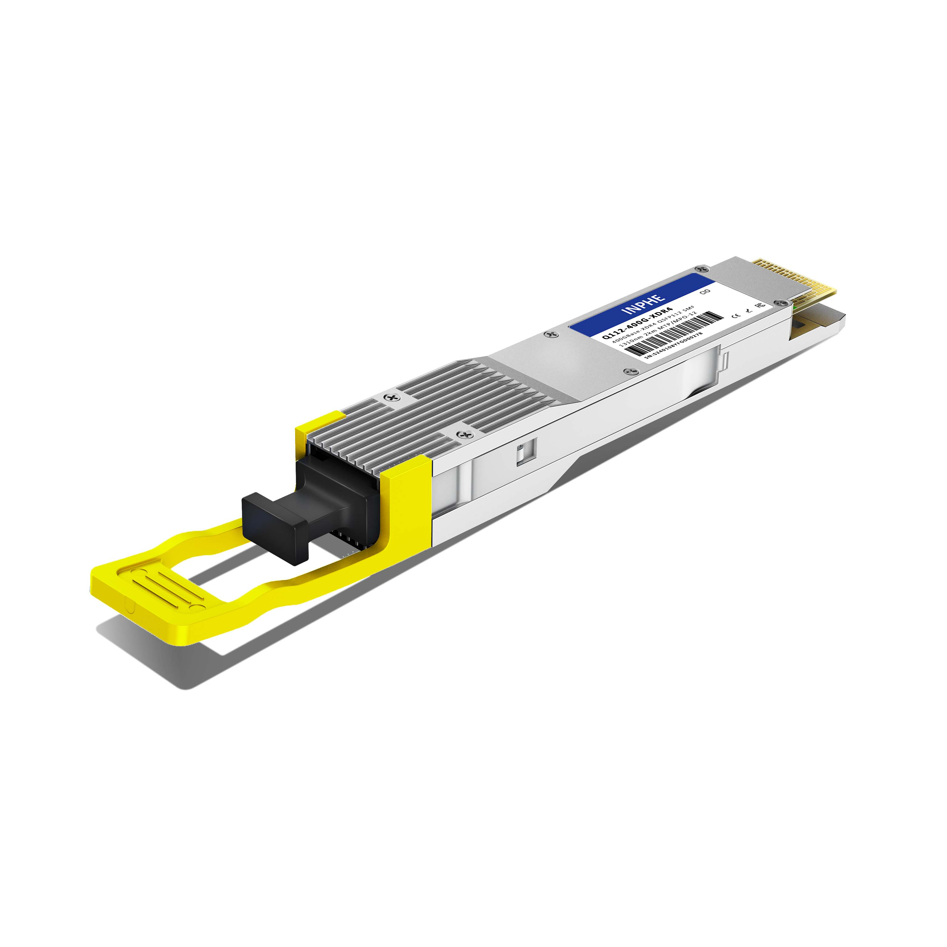 Cisco Compatible QSFP112 400GBASE XDR4 1310nm 2km SMF MPO/MTP-12 With Dual CDR DDM/DOM Optics Transceiver, Support 4x 100G FR1