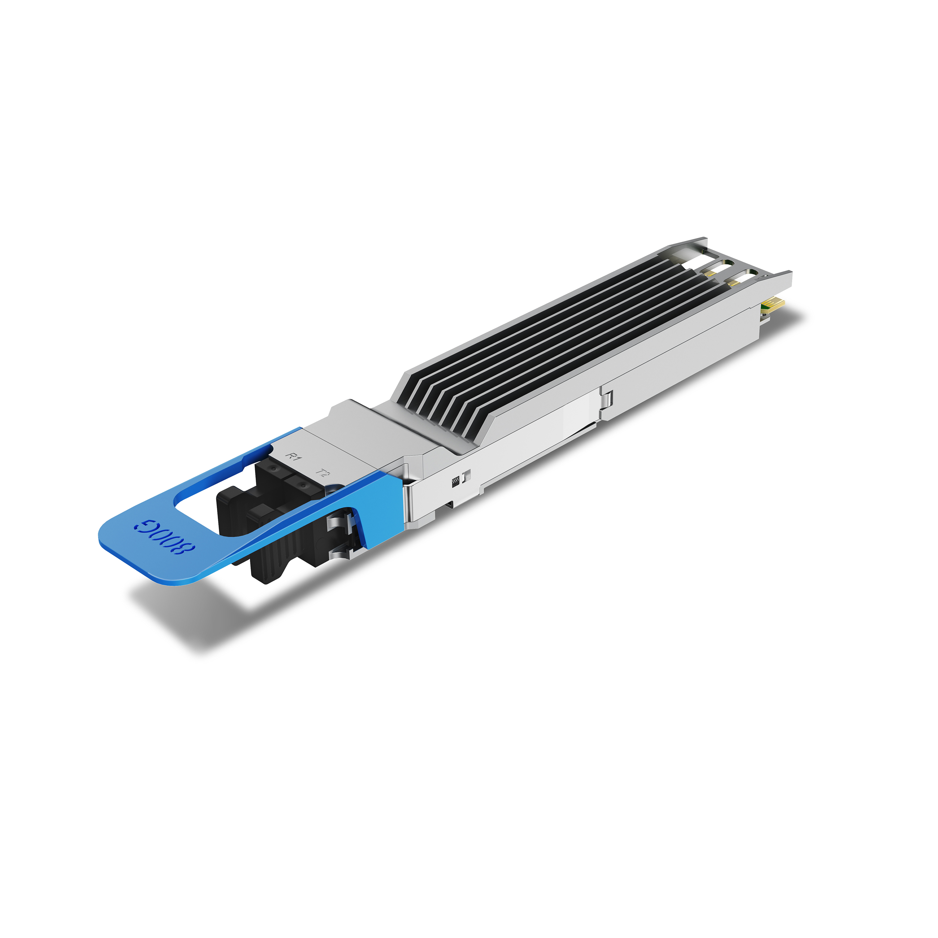 Cisco Compatible OSFP 800GBASE 2xLR4 1271/1291/1311/1331nm 10km SMF Dual Duplex LC With Dual CDR DDM/DOM Optics Transceiver, Support 2x400G LR4, Finned Top