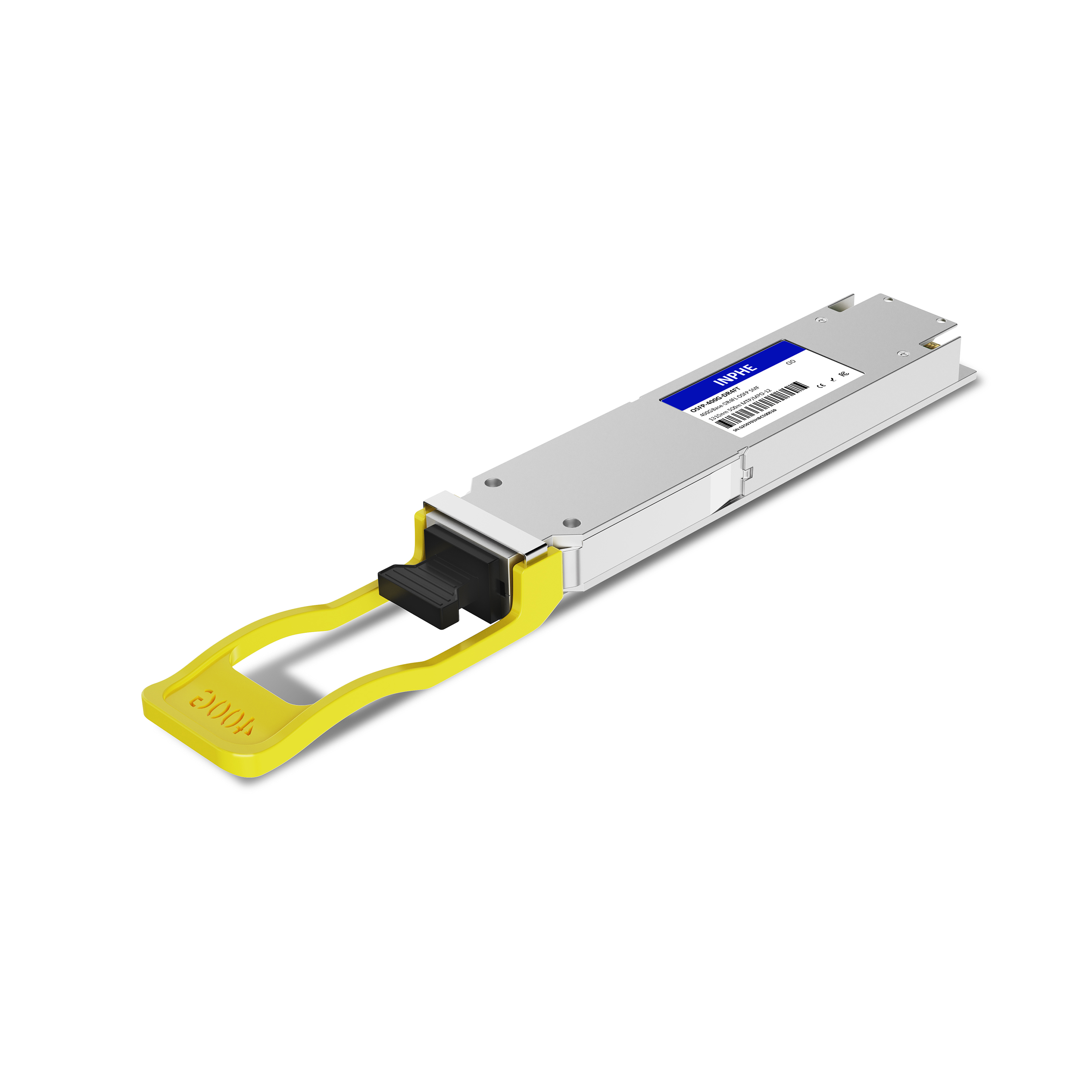 Cisco Compatible OSFP 400GBASE DR4 1310nm 500m SMF MPO/MTP-12 With Dual CDR DDM/DOM Optics Transceiver, Support 4x 100G DR1, Flat Top