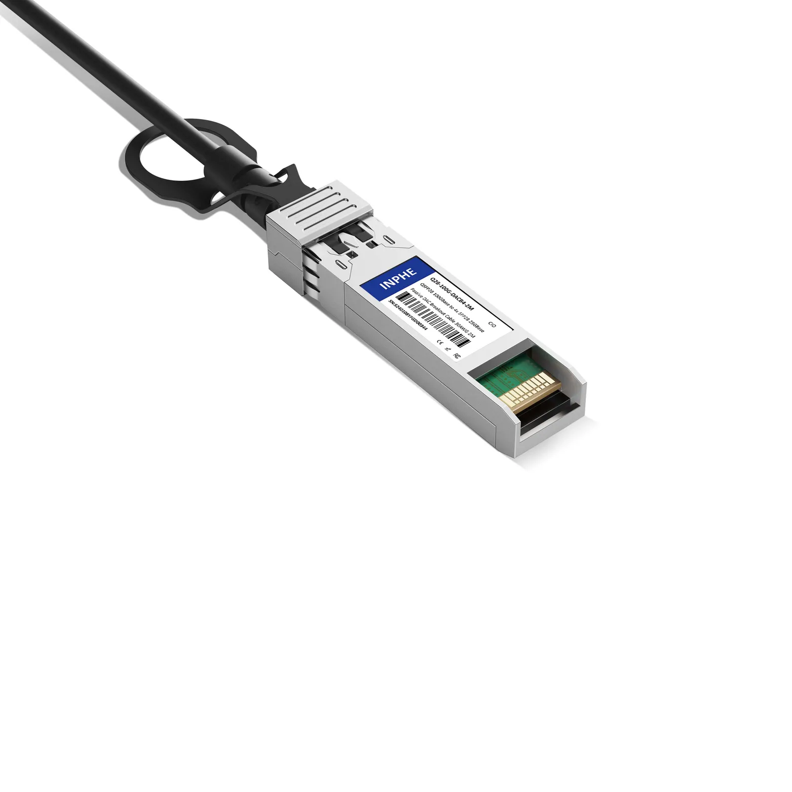 2m 7ft Cisco QSFP-4SFP25G-CU2M Compatible QSFP28 100GBASE to 4x SFP28 25GBASE Passive Direct Attach Copper Breakout Cable 30AWG