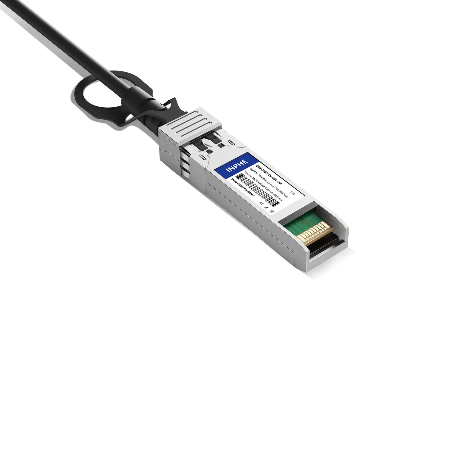 5m 16ft Cisco QSFP-4SFP25G-CU5M Compatible QSFP28 100GBASE to 4x SFP28 25GBASE Passive Direct Attach Copper Breakout Cable 26AWG