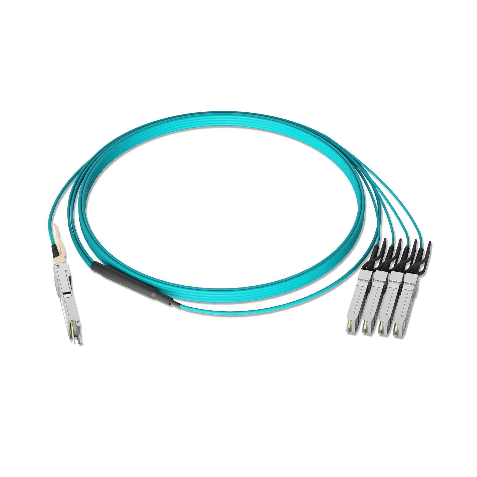 20m 66ft Cisco QSFP-4X10G-AOC20M Compatible QSFP+ 40GBASE to 4x SFP+ 10GBASE Active Optical Breakout Cable