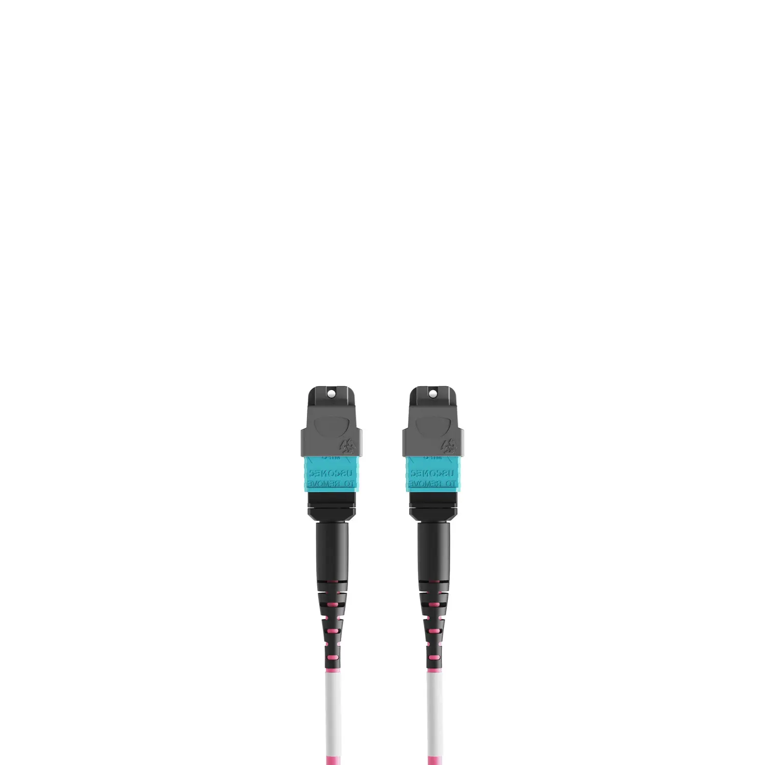 1m 3ft MTP Jumper 12 Fibers MTP-12 UPC Female to MTP-12 UPC Female Multimode OM4 Plenum OFNP 0.35dB Max Type A 3.0mm Magenta