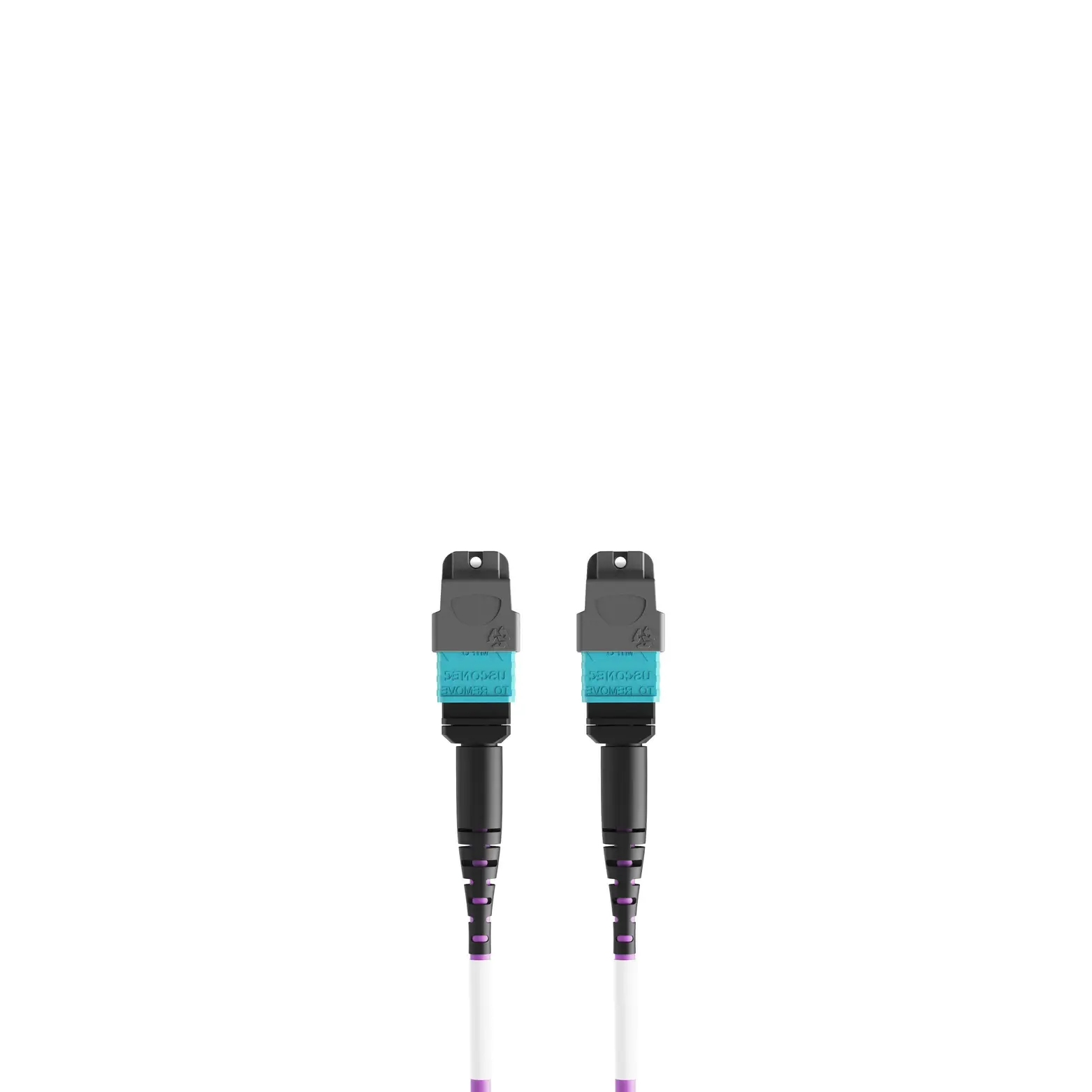 25m 82ft MTP Jumper 16 Fibers MTP-16 APC Female to MTP-16 APC Female Multimode OM4 Plenum OFNP 0.35dB Max 3.0mm Magenta