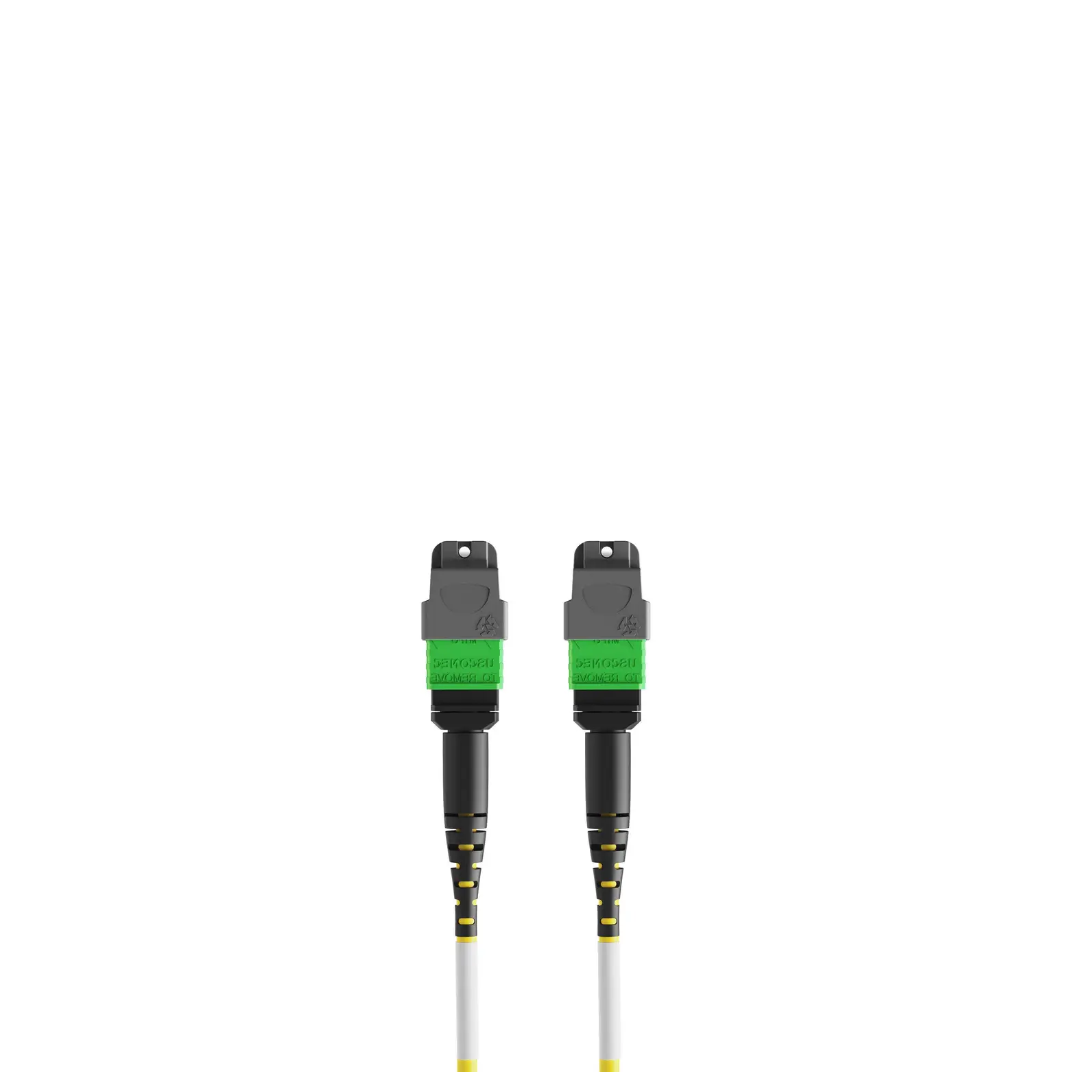 50m 164ft MTP Jumper 12 Fibers MTP-12 APC Female to MTP-12 APC Female Singlemode OS2 Plenum OFNP 0.35dB Max Type A 3.0mm Yellow