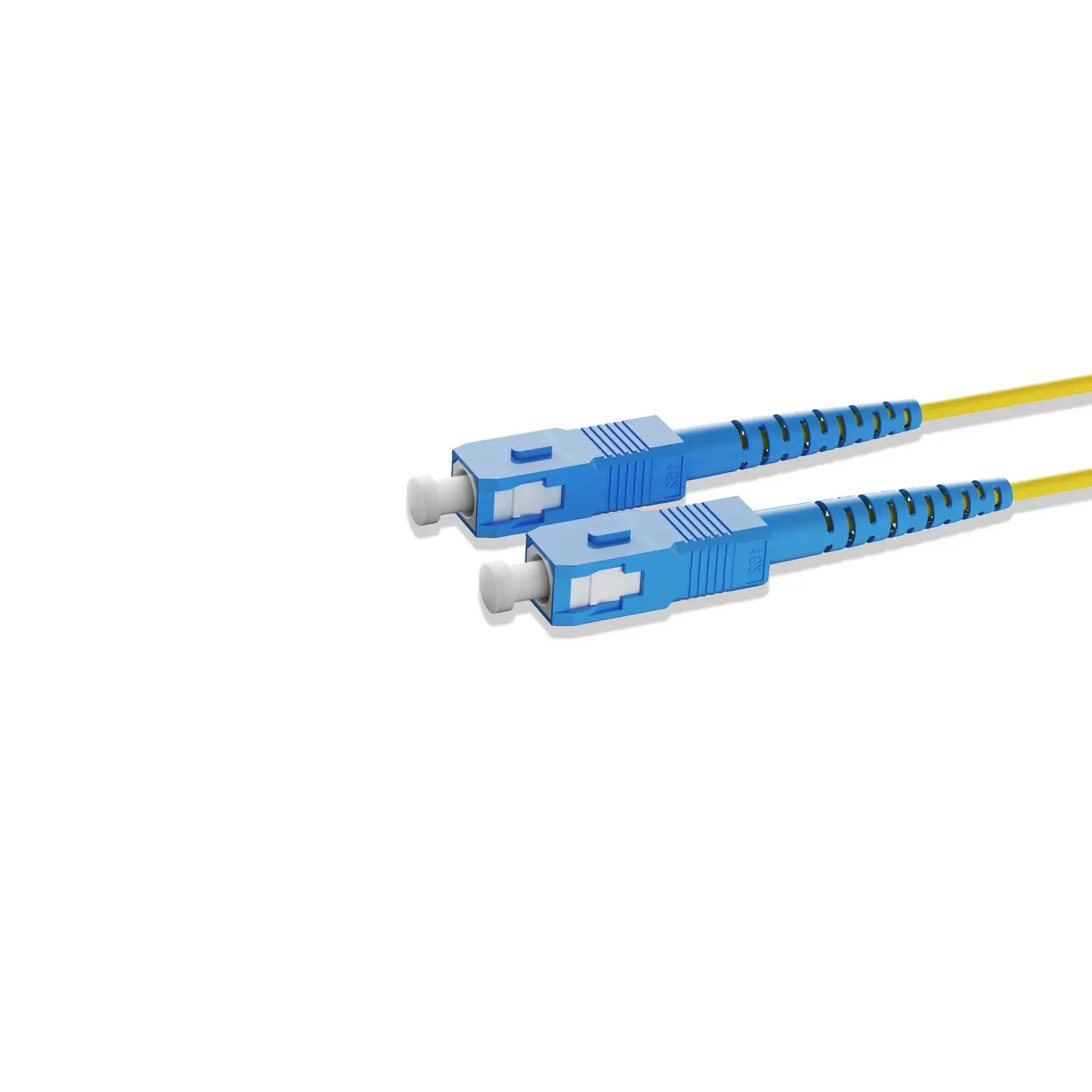 0.5m 1.6ft Fiber Patch Cable 1 Fiber SC UPC Simplex to SC UPC Simplex Singlemode OS2 Riser OFNR 2.0mm Yellow