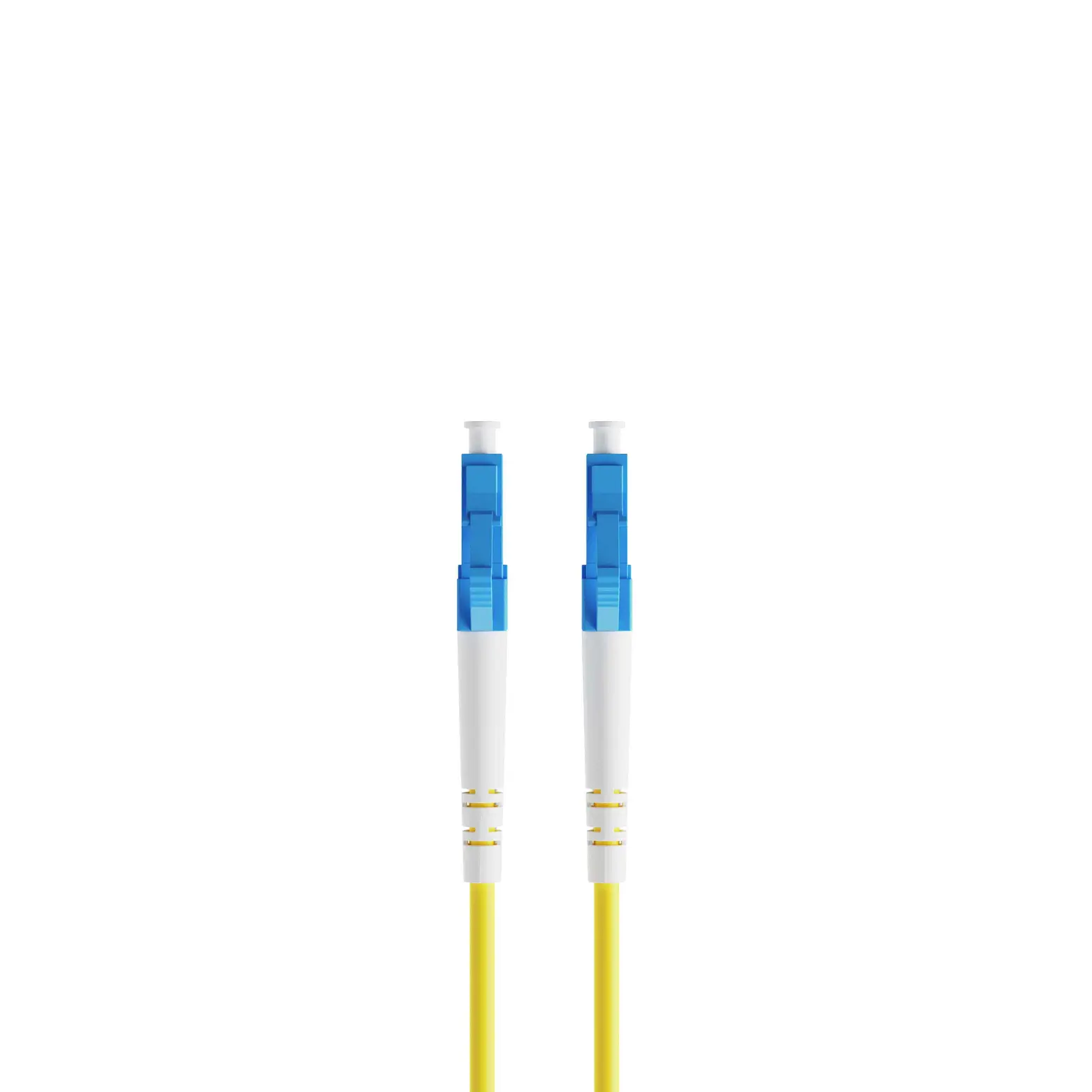 0.3m 0.98ft Fiber Patch Cable 1 Fiber LC UPC Simplex to LC UPC Simplex Singlemode OS2 Riser OFNR 2.0mm Yellow