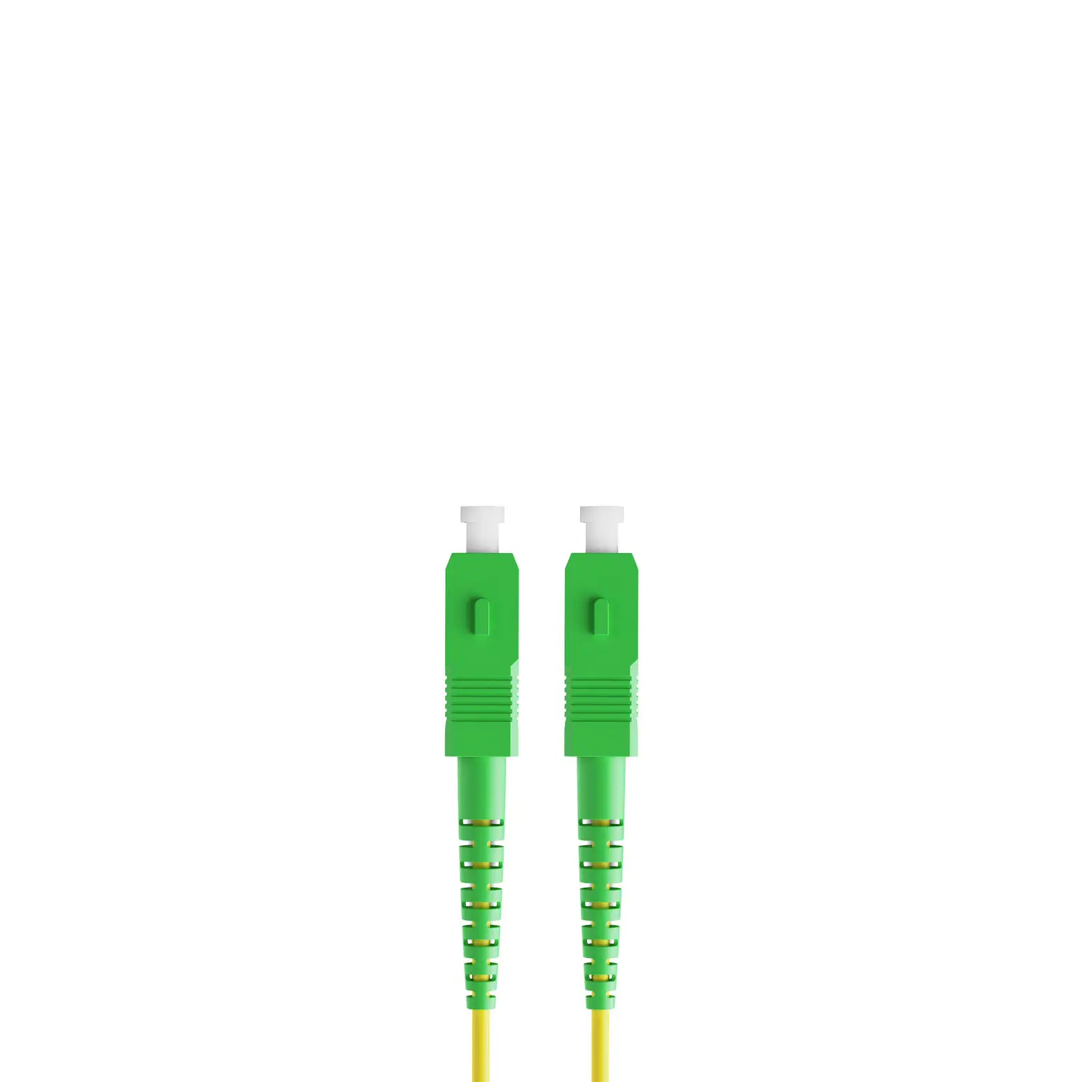 5m 16ft Fiber Patch Cable 1 Fiber SC APC Simplex to SC APC Simplex Singlemode OS2 Riser OFNR 2.0mm Yellow