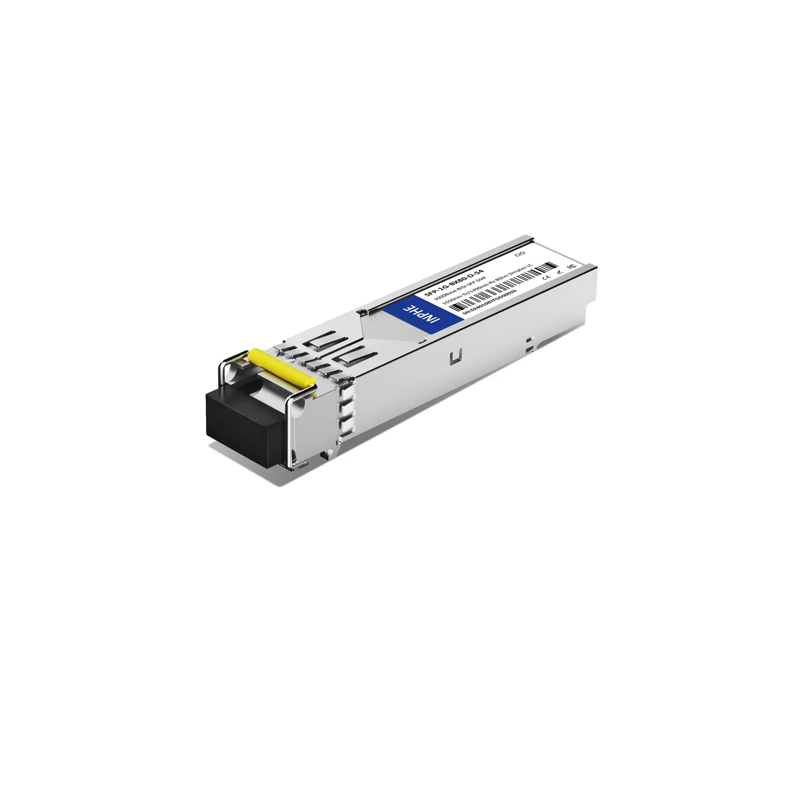 Fortinet FG-TRAN-LX Compatible SFP 1.25GBASE BiDi 1550nm-Tx/1490nm-Rx 80km SMF Simplex LC DDM/DOM Optics Transceiver