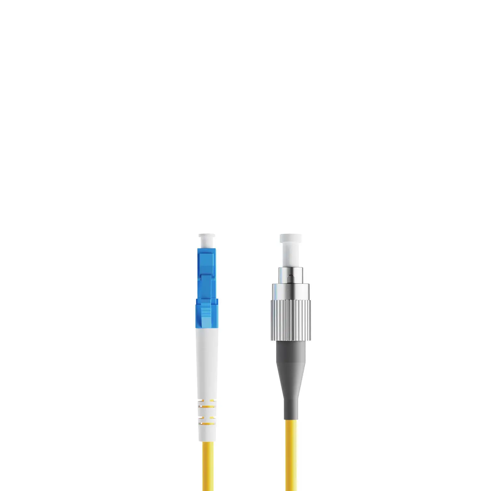4m 13ft Fiber Patch Cable 1 Fiber LC UPC Simplex to FC UPC Simplex Singlemode OS2 Riser OFNR 2.0mm Yellow