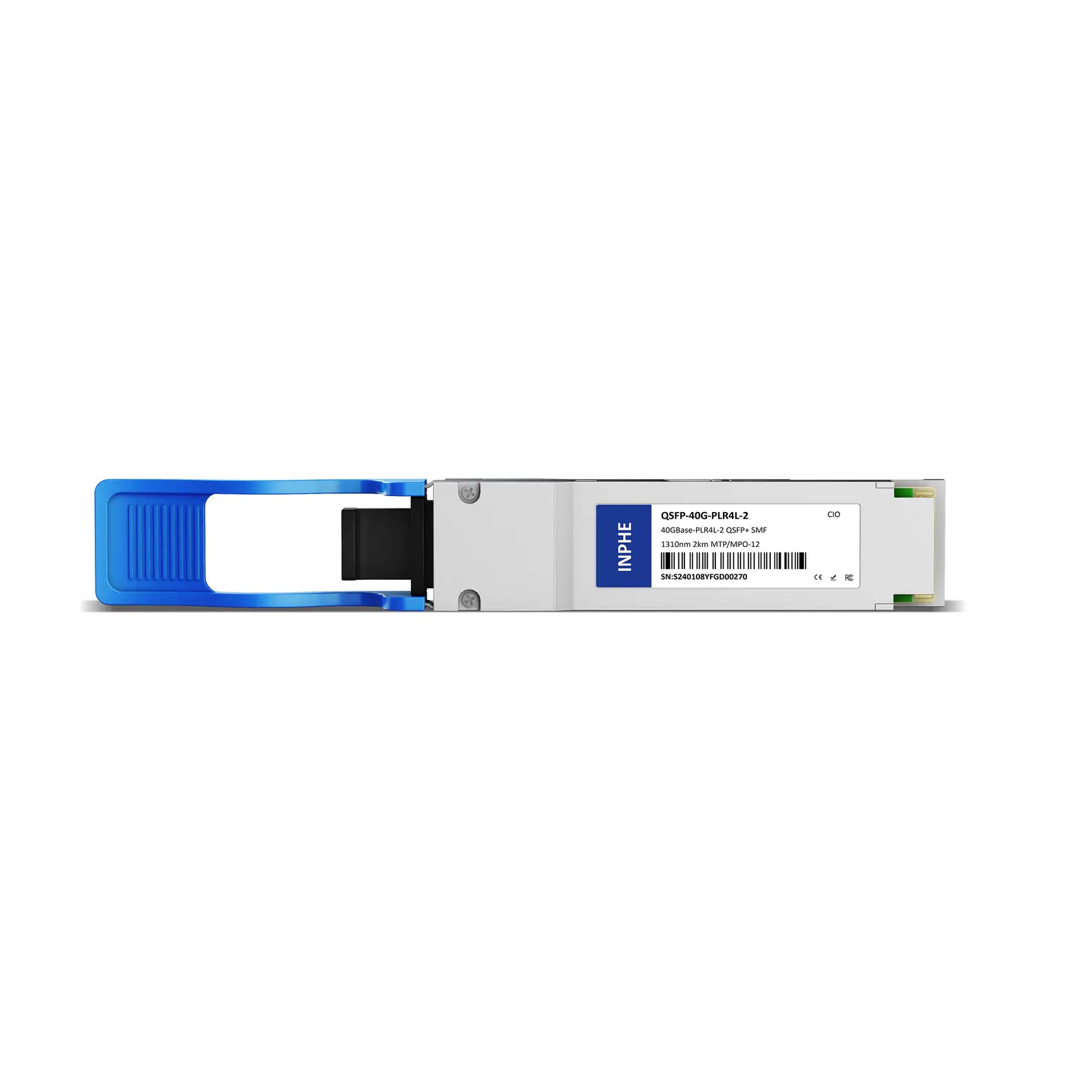 Cisco QSFP-4X10G-LR-S Compatible QSFP+ 40GBASE PLR4L 1310nm 2km SMF MPO/MTP-12 DDM/DOM Optics Transceiver, Support 4x10G LR
