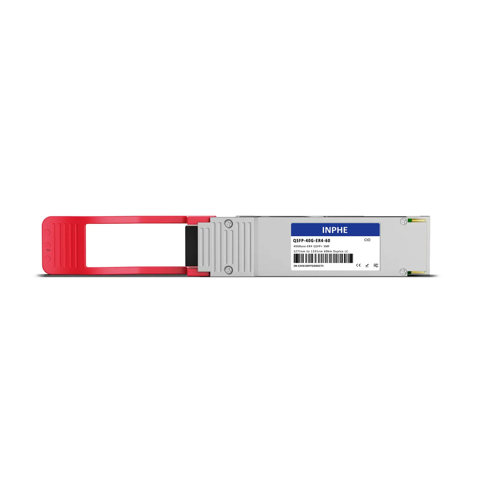 Cisco Compatible QSFP+ 40GBASE ER4-60 1271/1291/1311/1331nm 60km SMF Duplex LC DDM/DOM Optics Transceiver