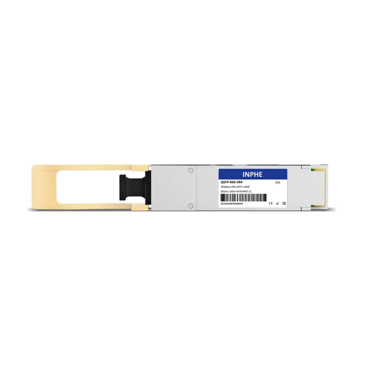 Cisco QSFP-40G-SR4-S Compatible QSFP+ 40GBASE SR4 850nm 100m MMF MPO/MTP-12 DDM/DOM Optics Transceiver, Support 4x10G SR