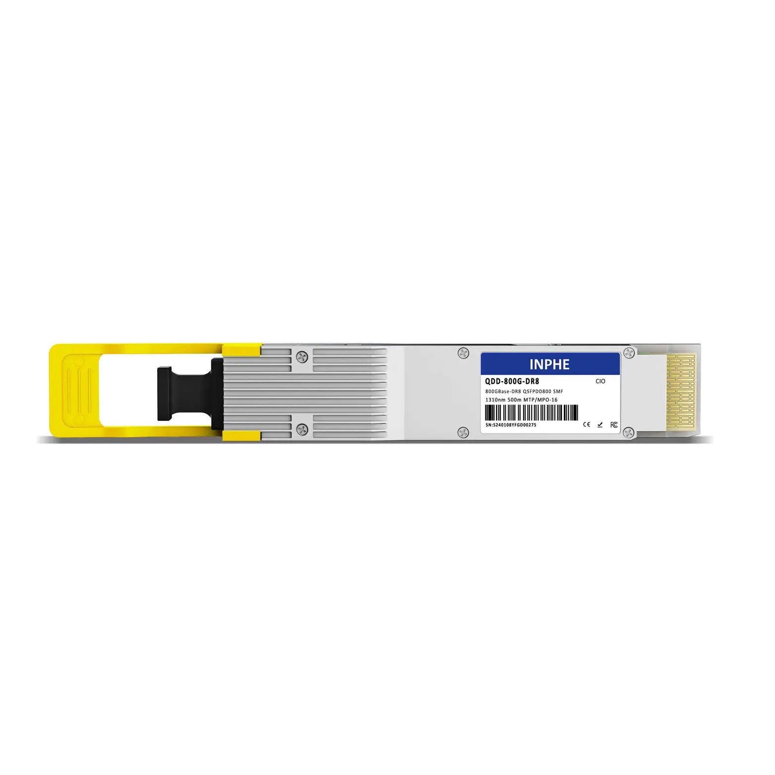 Cisco Compatible QSFP-DD800 800GBASE DR8 1310nm 500m SMF MPO/MTP-16 DDM/DOM Optics Transceiver, Support 8x100G DR1