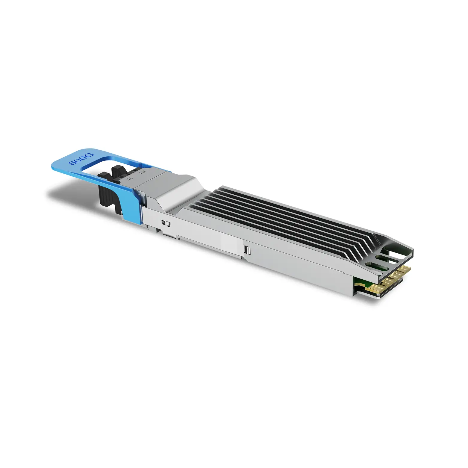 Cisco Compatible OSFP 800GBASE 2xLR4 1271/1291/1311/1331nm 10km SMF Dual Duplex LC DDM/DOM Optics Transceiver, Support 2x400G LR4, Finned Top